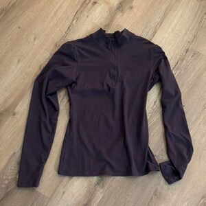 SHEIN Dark Purple Long Sleeve Sweatshirt